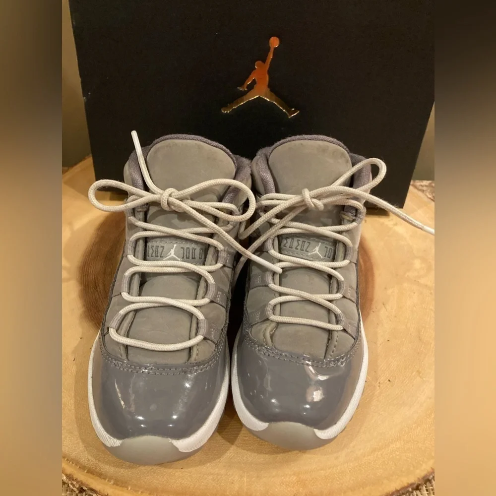 Nike Air Jordan‎ 11 Retro TD Cool Grey Toddler Sneakers Size 9C 378040-005 W/box
